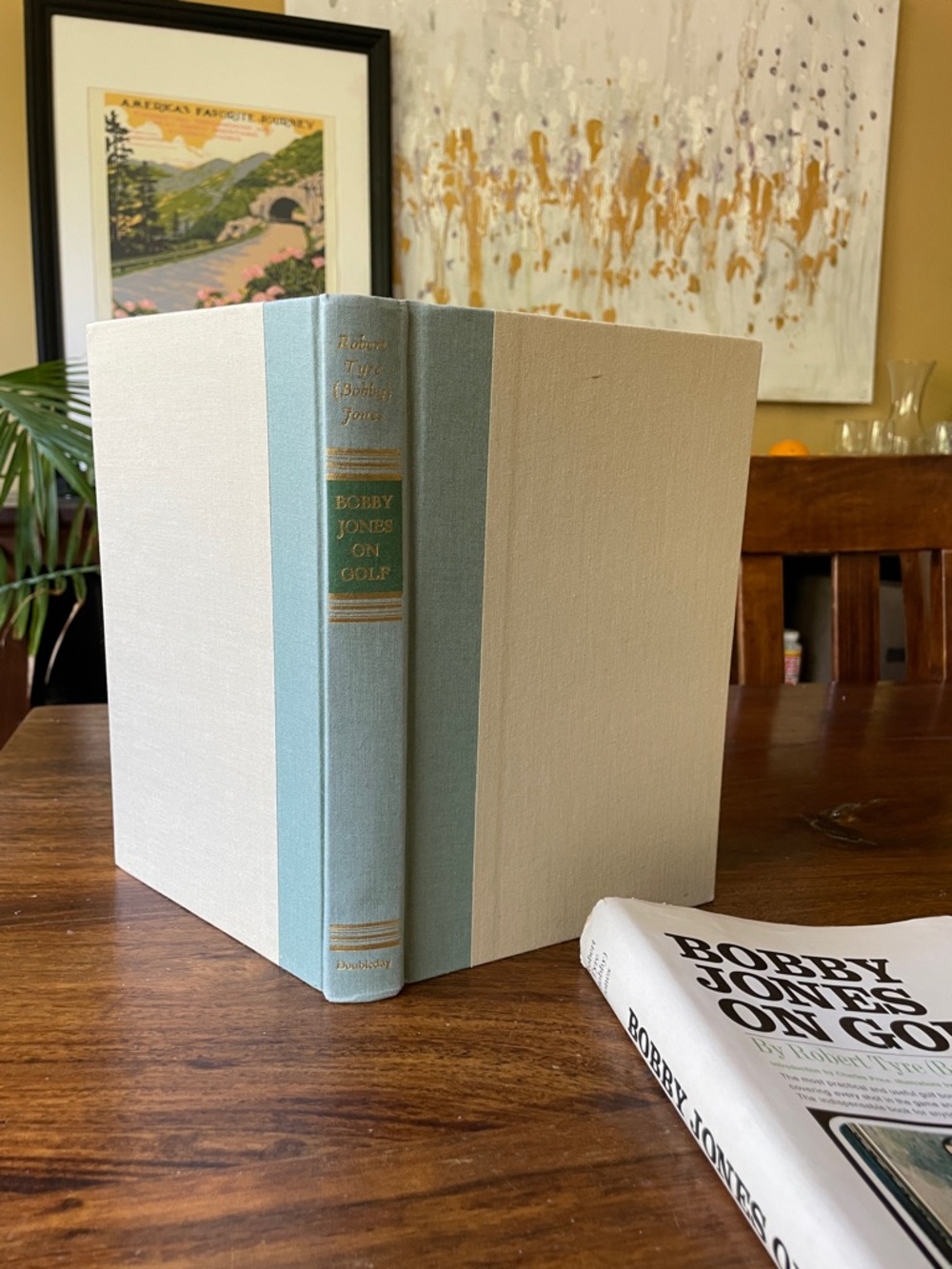 3 Vintage Golf Instruction Blue and Black Books Book Stack Interior Decor 60s - Picture 8 of 16